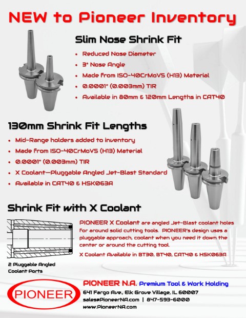 Pioneer New Slim Shrink & 130mm Inventory